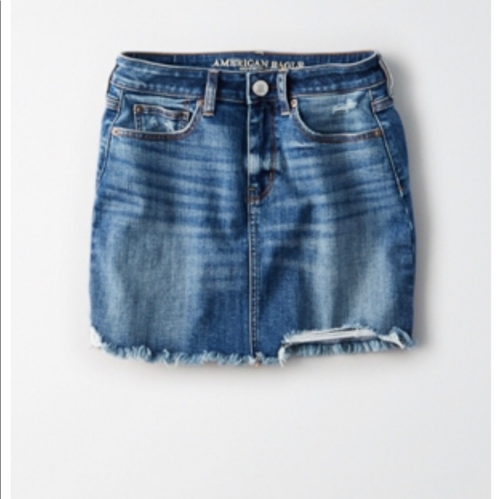 AMERICAN EAGLE DENIM X HIGH WAISTED SKIRT